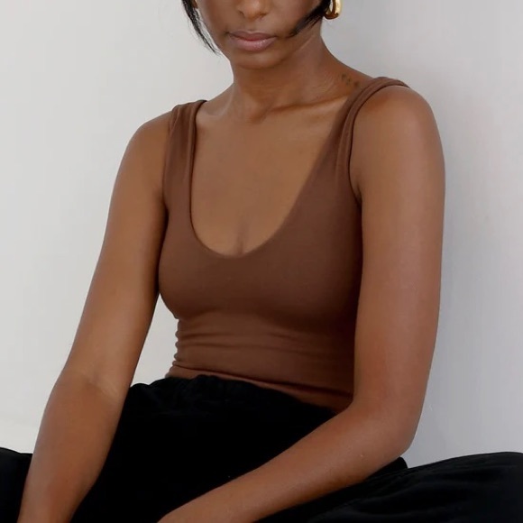 RE ONA Scoop Neck Tank Bodysuit - Picture 7 of 8